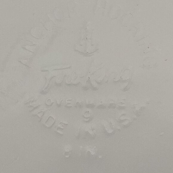 Anchor Hocking White Green Meadows Fire King Rectangular Baking Dish - Picture 6 of 6